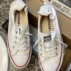 Ladies white converse